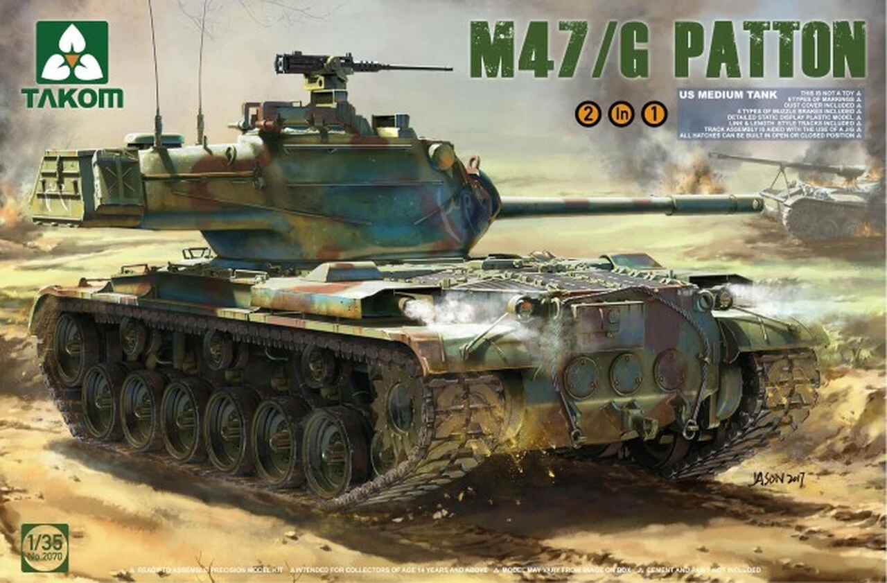 Brand new π US M47/G Patton Medium Tank (2 in 1) 1/35 Takom β 1 Brand new π US M47/G Patton Medium Tank (2 in 1) 1/35 Takom β