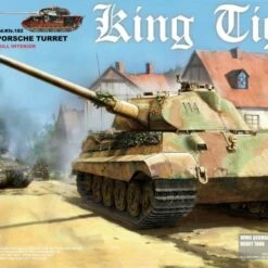 Cheap 🧨 WWII German King Tiger Sd.Kfz.182 Porsche Turret Heavy Tank with Interior 1/35 Takom Models ⌛