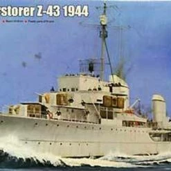 New ❤️ German Zerstorer Z-43 Destroyer 1944 1/350 Trumpeter ✨