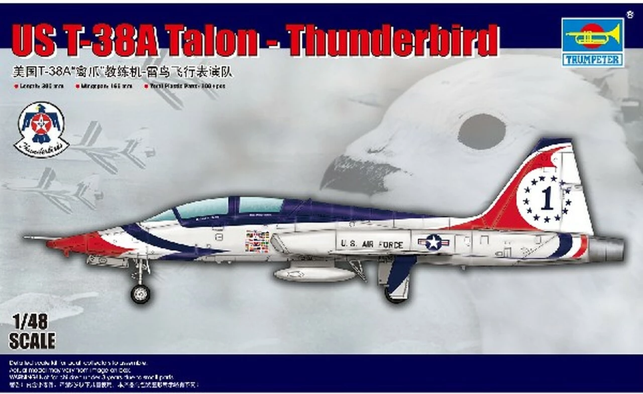 Cheapest π USAF T-38A Talon-Thunderbird 1/48 Trumpeter β 1 Cheapest π USAF T-38A Talon-Thunderbird 1/48 Trumpeter β