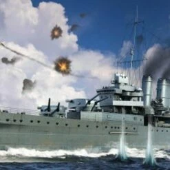 Cheapest 👍 HMS Cornwall British Heavy Cruiser 1/700 Trumpeter 🧨