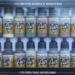 Best deal 🤩 WWII Allied Forces Model Air Paint Set (16 Colors) Vallejo Paint ✔️