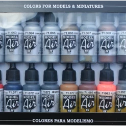 Best deal 🌟 Metallics Model Air Paint Set (16 Colors) Vallejo Paint ⭐