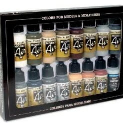 Hot Sale 💯 17ml Bottle German WWII Europe & Africa Model Air Paint Set (16 Colors) Vallejo Paint 🔥
