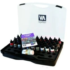 Wholesale ✨ Game Air Paint Set In Plastic Storage Case Vallejo Game Air Paint Set in Plastic Storage Case Vallejo ✔️