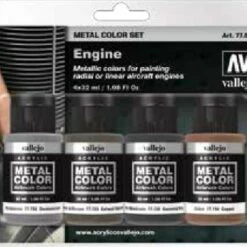 Best reviews of 🌟 32ml Bottle Aircraft Engine Metal Color Paint Set (4 Colors) Vallejo Paints 🧨