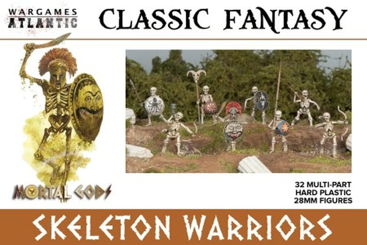 Outlet β€οΈ Classic Fantasy Skeleton Warriors w/Weapons (32) 28mm Wargames Atlantic π 1 Outlet β€οΈ Classic Fantasy Skeleton Warriors w/Weapons (32) 28mm Wargames Atlantic π
