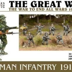 Flash Sale ✔️ The Great War German Infantry 1916-1918 (30) 28mm Wargames Atlantic 🛒