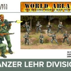 Budget ✨ World Ablaze WWII 1939-45 Panzer Lehr Division (30) 28mm Wargames Atlantic 🌟