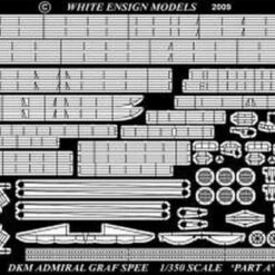 Coupon ⌛ Admiral Graf Spee Pocket Detail Set for ACY & TRP 1/350 White Ensign Models 🎁