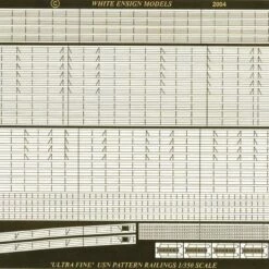 Budget ⭐ Modern USN Ultra Fine Pattern Railings 1/350 White Ensign Models 🤩