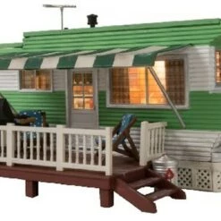 Best reviews of ❤️ Built-N-Ready Grillin' & Chillin' Trailer LED Lighted O Scale Woodland Scenics ⌛