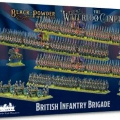 Cheapest 🎁 Black Powder Epic Battles: Waterloo British Infantry Brigade (300 figs, 3 mtd, 3 guns w/12 figs) 15mm Warlord Games 💯