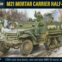 Discount 😀 Bolt Action: WWII M21 Mortar Carrier US Halftrack (Plastic w/Resin & Metal Parts) 28mm Warlord Games 😀