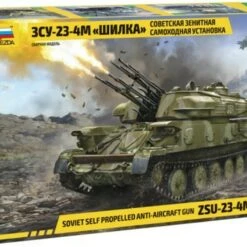 Brand new ❤️ Soviet ZSU23-4M Shilka Self-Propelled Anti-Aircraft Weapon System Tank 1/35 Zvezda 🎁