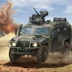 Promo 😀 Russian GAZ-233114 Tigr-M Armored Vehicle w/Arbalet Weapon 1/35 Zvezda ✔️ -megahobby Sales Store zve3683 84907.1554224069