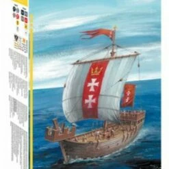 Buy 🌟 Hansa Kogge Medieval Cargo Sailing Ship 1/72 Zvezda 🤩