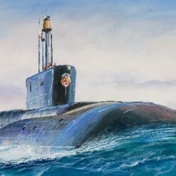 Budget 😍 Vladimir Monomakh Borey Class Russian Nuclear Ballistic Submarine 1/350 Zvezda ❤️
